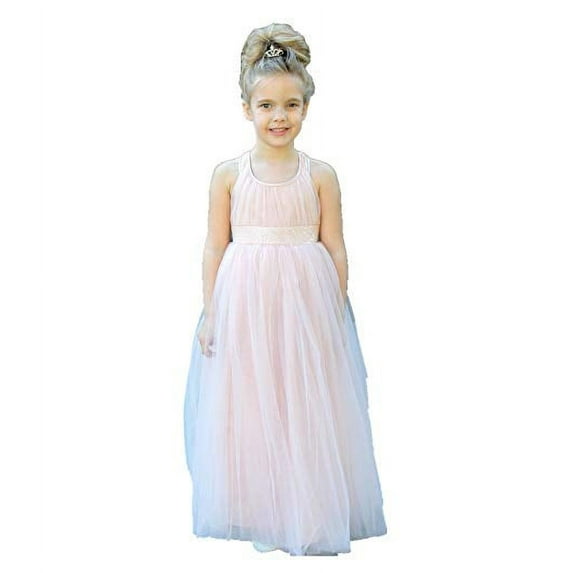 Ekidsbridal Wedding Cross Straps A-Line Flower Girl Dresses Junior Pageant Holiday Birthday Party Gown 173 4
