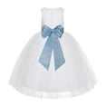 thumbnail image 1 of Ekidsbridal White Floral Lace Flower Girl Dress Wedding Mini Bridal Gown Formal Photoshoot Father Daughter Dance LG7noFT 2, 1 of 3