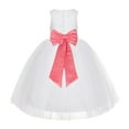 thumbnail image 1 of Ekidsbridal White Floral Lace Flower Girl Dress Wedding Mini Bridal Gown Formal Photoshoot Father Daughter Dance LG7noFT 3, 1 of 2