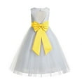 thumbnail image 1 of Ekidsbridal Ivory Floral Lace Heart Cutout Flower Girl Dresses Formal Pageant Gowns for Toddlers Ballroom Dance 172T 10, 1 of 2