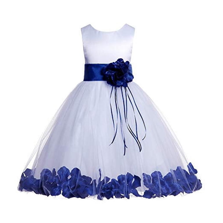 Ekidsbridal White Floral Rose Petals Tulle Flower Girl Dress for Toddler Junior Pageant Wedding Reception Communion Baptism 007 M - Walmart.com Ekidsbridal White Floral Rose Petals Tulle Flower Girl Dress for Toddler Junior Pageant Wedding Reception Communion Baptism 007 M - Walmart.com