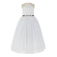 thumbnail image 1 of Ekidsbridal White Lace Halter Wedding Flower Girl Dress Junior Pageant Gown for Toddlers Photoshoot 213R4 10, 1 of 3