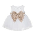 thumbnail image 1 of Ekidsbridal White Lace Heart Cutout Formal Flower Girl Dress for Photoshoots Beauty Pageant Dance Recital Gown BB1 S, 1 of 3