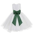 thumbnail image 1 of Ekidsbridal White Lace Organza Flower Girl Dress Formal Photoshoot Evening Gown for Social Events 186T 8, 1 of 2