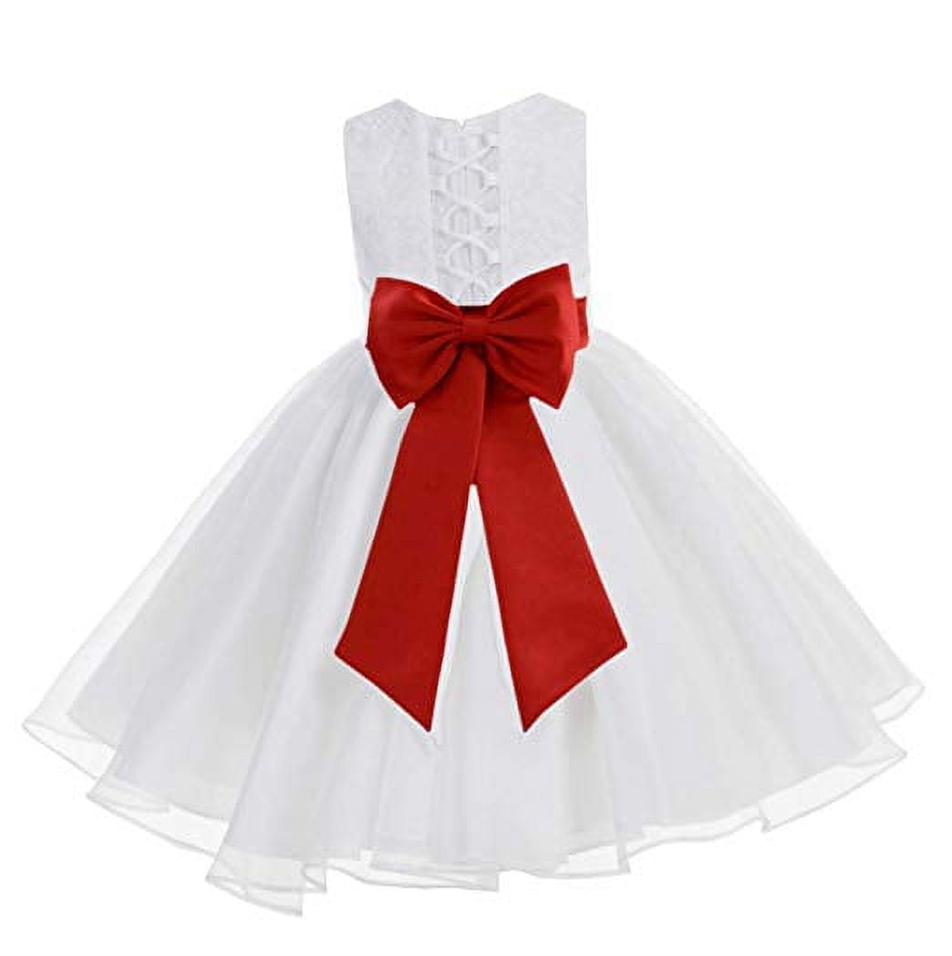 A line White Evening Dresses For Girls, Fashion Formal Gown main image 1