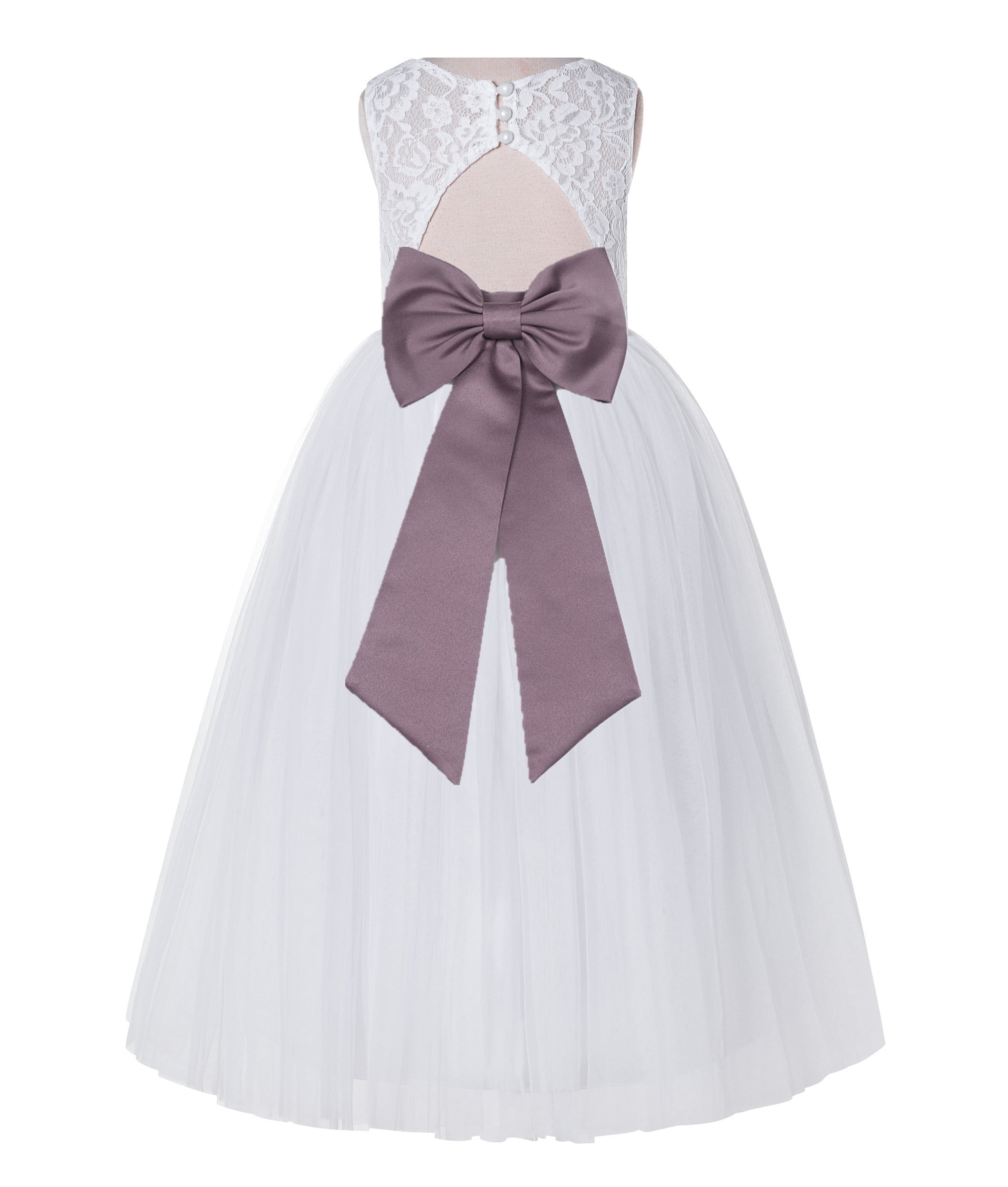 white bridesmaid dresses with colored sashes Wedding Dresses with Color Sash