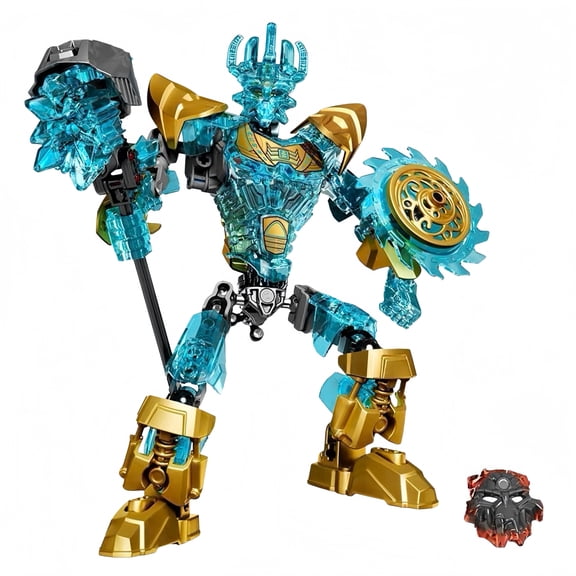 Ekimu the Mask Maker Building Kit, Hero Action Figure Model, Collectible Construction Toy