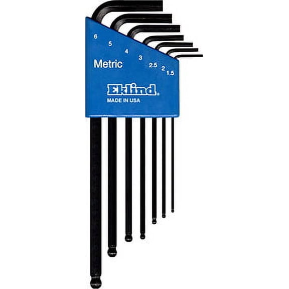 Eklind 13607 7-Piece Metric Ball-Hex-L Key Set 1.5MM-6MM