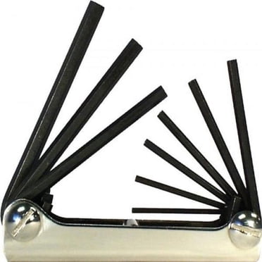 Bondhus 12589 9-Piece Hex Key Fold-Up Set – SAE Sizes 5/64" To 1/4"