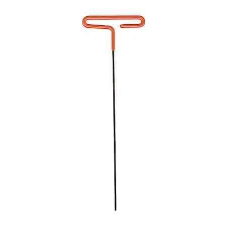 Eklind 54940 Metric Plain Hex Key, 4 Mm Tip Size, 9 In Long, 3 In Short