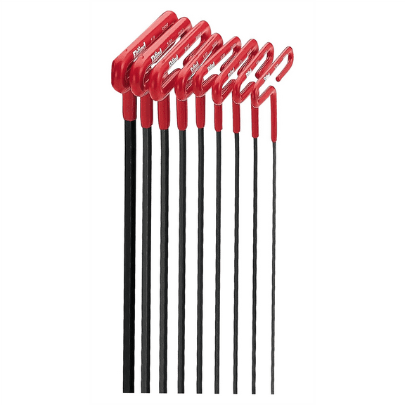 Eklind Tool 53198 8 Piece 9" Cushion Grip SAE T-Handle Hex Key Set