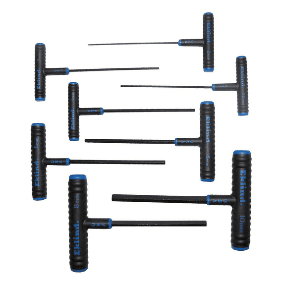 Eklind Tool 64608 8-Piece 6" Metric Power-T Hex Key Set