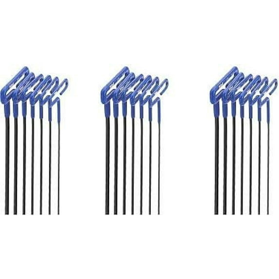 Eklind Tool Company 55166 6 Piece 6" Cushion Grip Metric T-Handle Hex Key Set 3-Pack