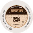 thumbnail image 1 of Ekocups Half Caff Compostable & Sustainable Plant-Based Coffee Pods, 80 Count, 1 of 6