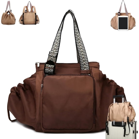 Ekon Essential Tote Bag, 3-in-1 Convertible Backpack with 15 Pockets, Multifunctional Organizer for Travel & Daily Commute