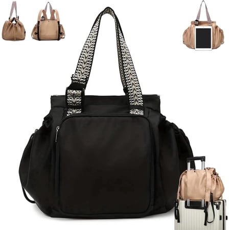 Ekon Essential Tote Bag, 3-in-1 Convertible Backpack with 15 Pockets, Multifunctional Organizer for Travel & Daily Commute