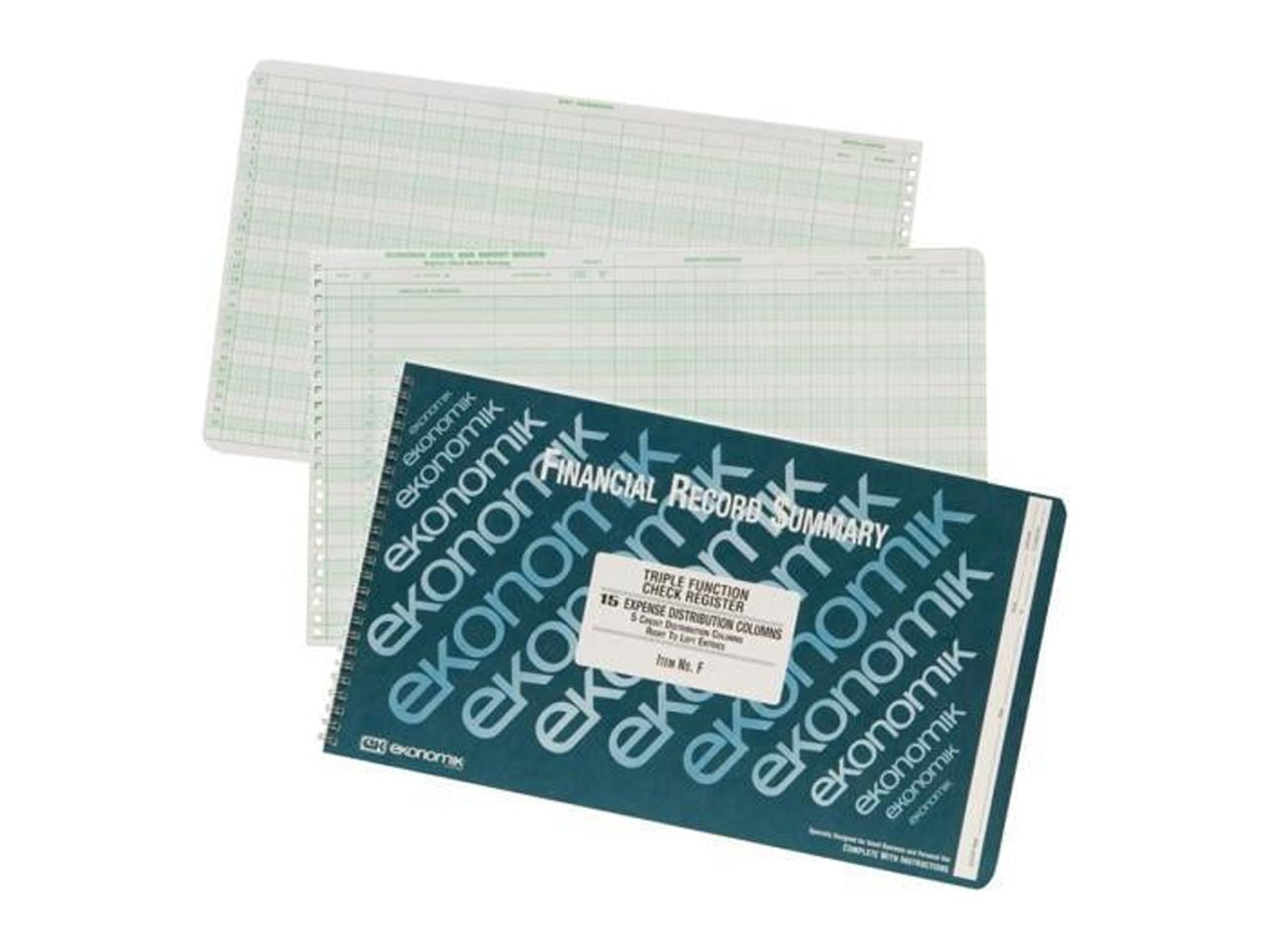 Ekonomik Wirebound Check Registers Accounting System