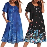 Womens House Dresses Plus Size