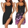 thumbnail image 1 of Ekouaer 2 Pack Nightgowns for Women Sleeveless Nighties Spaghetti Strap Sleepwear Ladies Gown Sexy Racerback Sleep Dress, 1 of 6