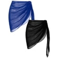 thumbnail image 1 of Ekouaer 2 Pieces Women Beach Sarongs Sheer Cover Ups Chiffon Bikini Wrap Skirt for Swimwear, 1 of 6