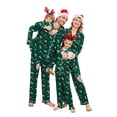 thumbnail image 1 of Ekouaer Christmas Family Matching Pajamas Long Sleeve Button Down Pj Set Festival Party Sleepwear, 1 of 5