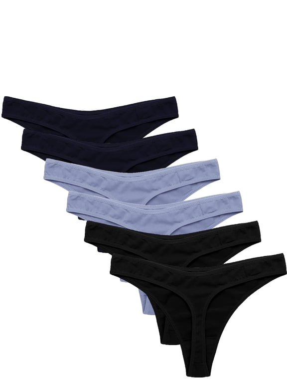 Invisible Panties Womens Thongs No Show Seamless Underwear G-String Cotton Thongs Large