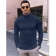 thumbnail image 1 of Ekouaer Men's Turtleneck Long Sleeve Turtle Neck Shirts Basic Lightweight Undershirt Thermal Pullover Sweater, 1 of 7