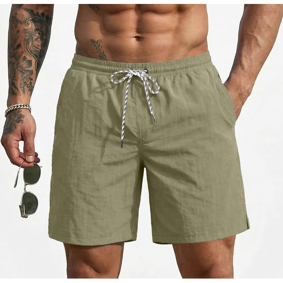 Ekouaer Mens Swim Trunks 7 Inch Quick Dry Board Shorts Swimwear Bathing Suits with Mesh Liner 2 in 1 Surf Swimming Short with Pockets