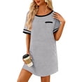 thumbnail image 1 of Ekouaer Night Gowns for Adult Women Plus Size Nightgowns Cotton Night Shirts for Women Sleep Shirt, 1 of 6