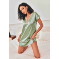 thumbnail image 1 of Ekouaer Nightgown V-neck Sleepwear Lace Nightwear Soft Lingerie for Women, 1 of 6