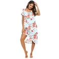 thumbnail image 1 of Ekouaer Nightgowns Womens Short Sleeve Sleepwear Comfy Loungewear Plus Size Night Shirt, 1 of 4