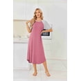 thumbnail image 1 of Ekouaer Nightgowns for Women Bamboo Viscose House Dress Long Night Gowns Short Sleeve Sleepshirt Soft Sleepwear, 1 of 5