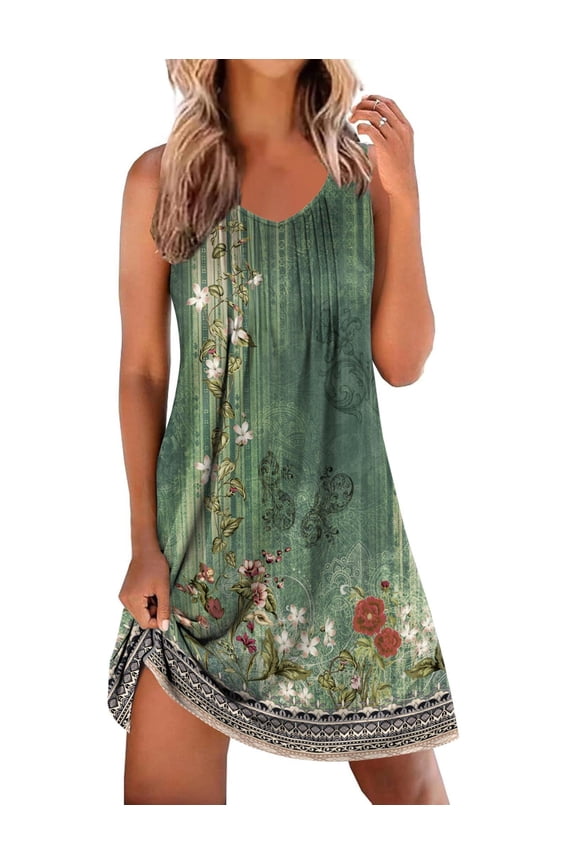 Nightgowns for Women Sleeveless Sleep Shirt Tank Night Gown V Neck Chemise Pleated Night Shirt Soft Sleep Dress