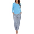 thumbnail image 1 of Ekouaer Pajamas For Women Comfy Long Sleeve Jogger Set Lounge Pjs Set With Pockets polka dots, 1 of 6