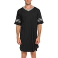 thumbnail image 1 of Ekouaer Pajamas Men's Soft Sleepwear Casual Loungewear Short Sleeve Nightgown Shirts, 1 of 6