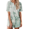 thumbnail image 1 of Ekouaer Pajamas Set for Women Short Sleeve Lounge Set 2 Piece Loungewear PJs Soft Cute Lightweight Sleepwear, 1 of 6