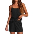 thumbnail image 1 of Ekouaer Pajamas for Women Set Lingerie Pjs 2 Piece Cami Sleepwear Ribbed Knit Shorts Set, 1 of 6