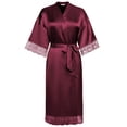 thumbnail image 1 of Ekouaer Satin Robes for Women Silk Kimono Bathrobe for Bride Long Bridesmaids Wedding Party Loungewear Sleepwear, 1 of 5