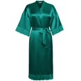 thumbnail image 1 of Ekouaer Satin Robes for Women Silk Kimono Bathrobe for Bride Long Bridesmaids Wedding Party Loungewear Sleepwear, 1 of 4