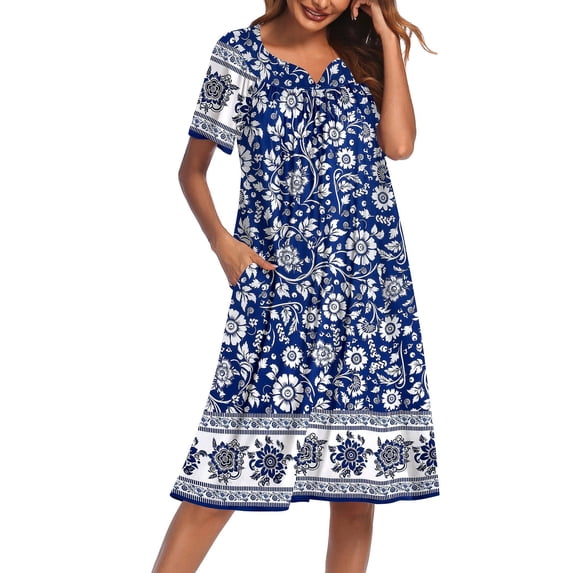 Ekouaer Women' House Dress with Pockets