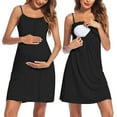 thumbnail image 1 of Ekouaer Womens Sleeveless Nursing Dress Summer Breastfeeding Dresses Adjustable Strap Maternity Clothes, 1 of 5