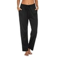 thumbnail image 1 of Ekouaer Women Pajama Pants Comfy Pj Bottom with Pockets Stretch Plaid Sleepwear, 1 of 7