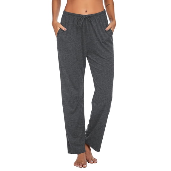 Ekouaer Women Pajama Pants Comfy Pj Bottom with Pockets Stretch Plaid Sleepwear