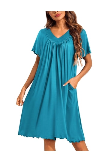 white christmas dresses Gold Button House Dress- Short or Long Sleeve! - L / Long Sleeve
