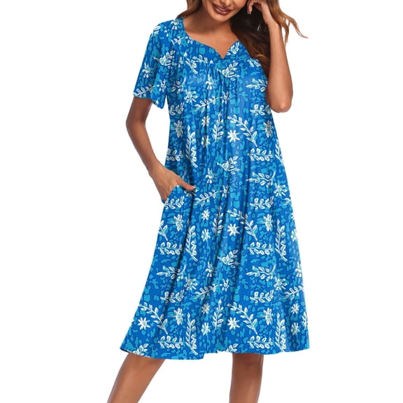 Ekouaer Women's House Dress with Pockets