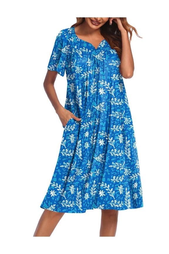 Women's House Dress with Pockets