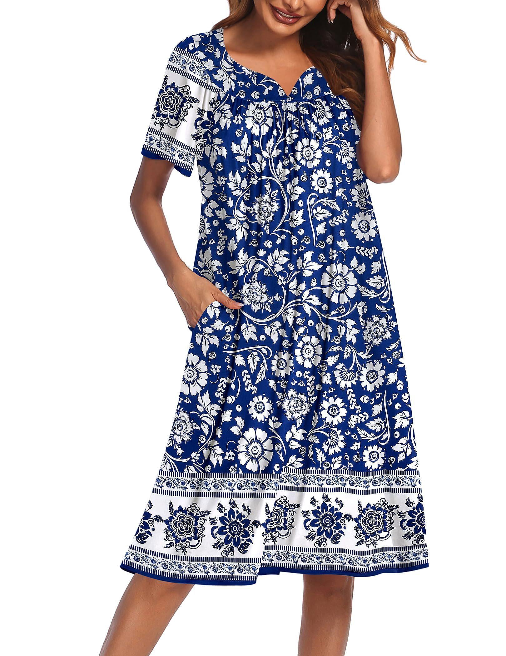 maxi dresses for women WOMEN'S LONG SLEEVE ELASTIC WAIST FLORAL DRESS Basic Dress smarttag_not_graphic_top Size:M (UK 8)