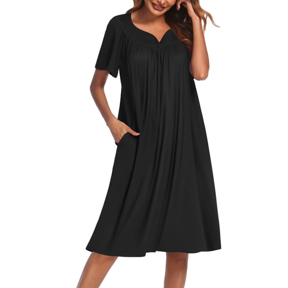 Ekouaer Women's House Dress with Pockets