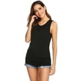 thumbnail image 1 of Ekouaer Women's Maternity Nursing Tops 3 Pack Breastfeeding Tank Top Shirt Double Layer Soft Sleeveless Pregnancy Clothes, 1 of 6