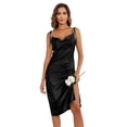 thumbnail image 1 of Ekouaer Women's Nightgown Satin Slip Dress Sexy Lingerie Sleepwear Long Slip Silk Midi Dress Spaghetti Strap, 1 of 6